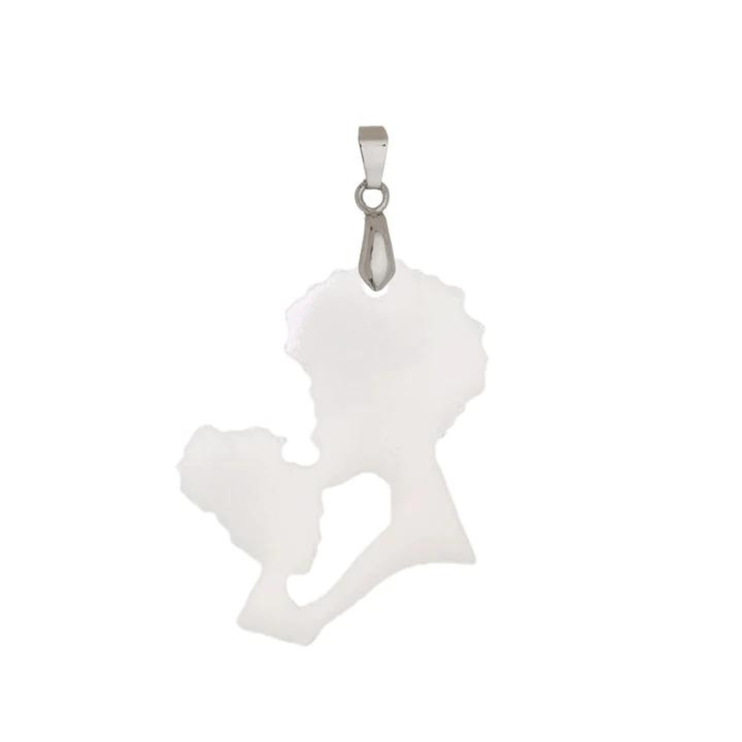 Mom and Girl Pendant - Breast Milk Jewelry