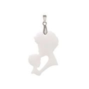 Mom and Boy Pendant - Breast Milk Jewelry