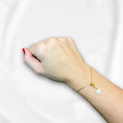 Colgante de pulsera: mini estrella - joyería de leche materna