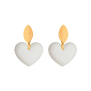 Chubby Heart Earring - Breast Milk Jewelry