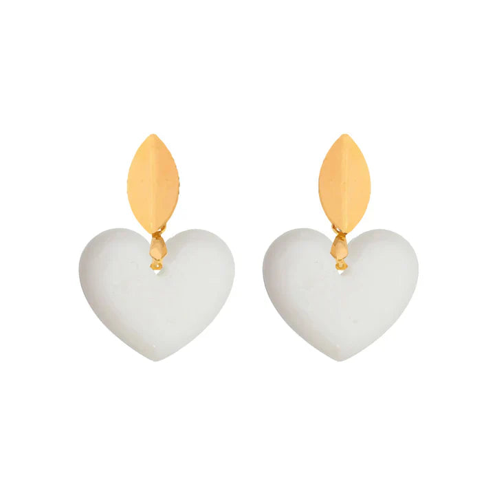 Chubby Heart Earring - Breast Milk Jewelry