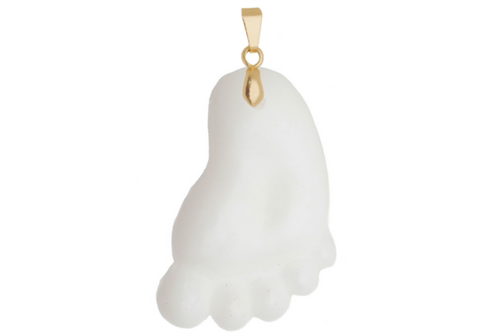 Foot Pendant - Breast Milk Jewelry