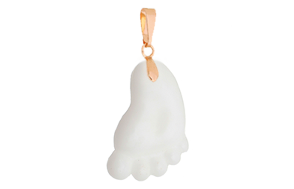 Foot Pendant - Breast Milk Jewelry